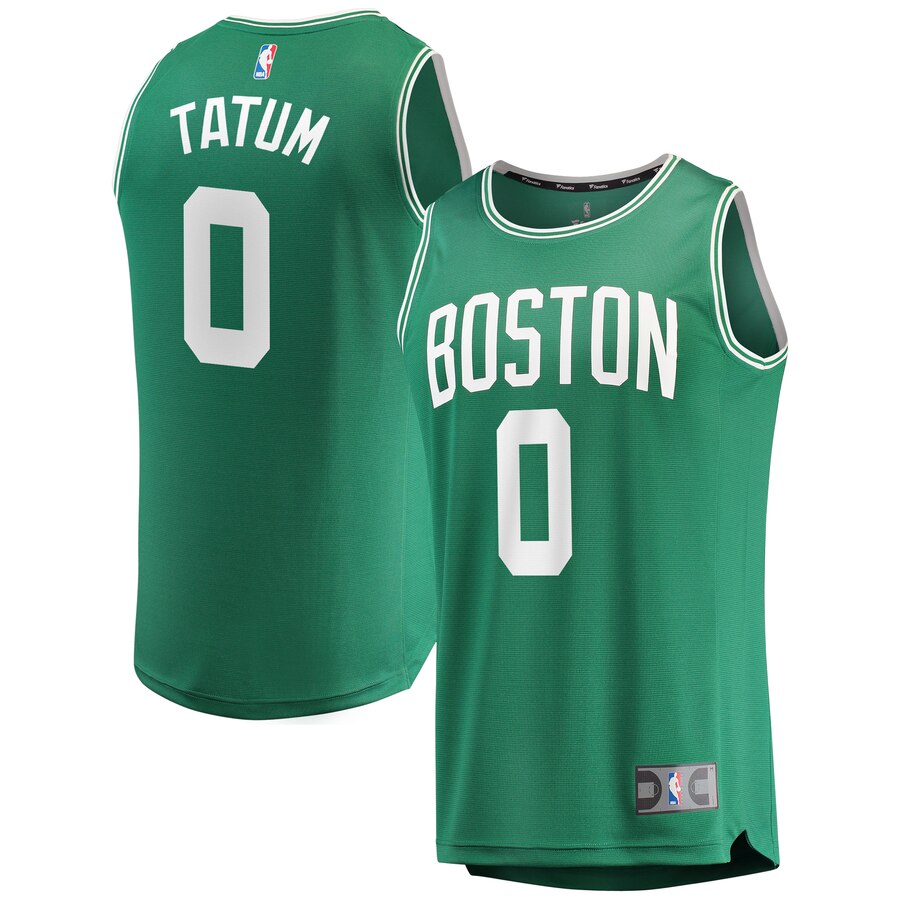 Men's Boston Celtics Jayson Tatum #0 Fast Break Fanatics Branded Green Replica Icon Edition Jersey 2401TPWA